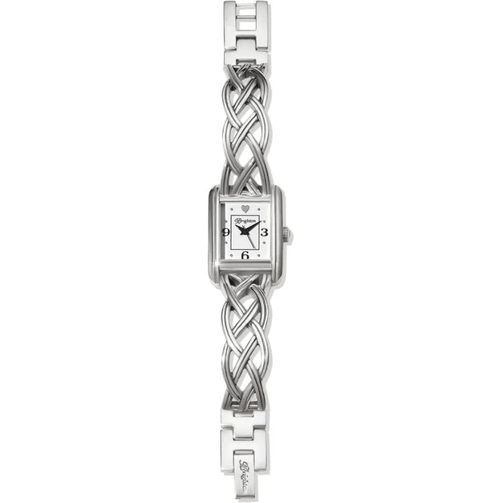 Brighton Edinburgh Watch Silver Celtic Knot Leather Band